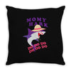 Mommy Shark -Shark Do Do Do Throw Pillow