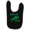 born to ride horse riding pony horse Baby Bibs