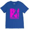 run harder gym workout V-Neck Tee