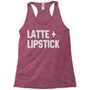 latte and lipstick Racerback Tank