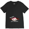 December Peeking Out Baby Girl in Spanish V-Neck Tee