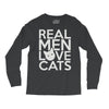 real men love cats Long Sleeve Shirts