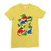 dinosaurs Ladies Fitted T-Shirt
