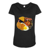 funny full english breakfast, ideal gift or birthday present Maternity Scoop Neck T-shirt