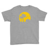beach silhouette birds sand sunset Youth Tee