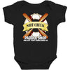 funny  creek paddle shop, ideal gift, birthday present Baby Bodysuit
