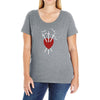 three of swords Ladies Curvy T-Shirt