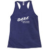 to resist drugs and violence Racerback Tank