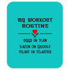 breakfast workout routine girls muscle top Mousepad
