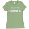raised by hippies (2) Ladies Fitted T-Shirt