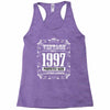vintage made in 1997 perfectly aged a living legend Racerback Tank