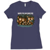 where the halflings are Ladies Fitted T-Shirt