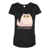 Go F Yourself Maternity Scoop Neck T-shirt