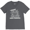 i accept high fives from strangers V-Neck Tee