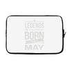 legends are born in may Laptop sleeve
