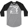 save the turtle 3/4 Sleeve Shirt