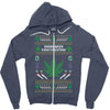 smoke weed ugly sweater Zipper Hoodie