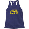 may the f= m.a be with you Racerback Tank