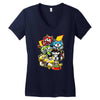 lion collector vectorized Women's V-Neck T-Shirt