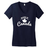made in canada Women's V-Neck T-Shirt