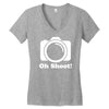 oh shoot camera Women's V-Neck T-Shirt