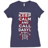 Keep Calm And Call Daryl Ladies Fitted T-Shirt