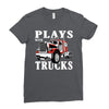 plays with trucks family matching Ladies Fitted T-Shirt