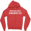 deplorable american Zipper Hoodie