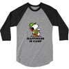 Happiness is Camp 3/4 Sleeve Shirt