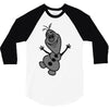 olaf frozen disney cartoon 3/4 Sleeve Shirt
