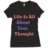 life is all Ladies Fitted T-Shirt