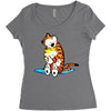 calvin hobbes Women's Triblend Scoop T-shirt