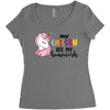My Unicorn Ate My Homework Women's Triblend Scoop T-shirt