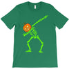 pumpkin skeleton dabbing T-Shirt