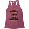 Super Cool Son Of A Freaking Awesome Mom Racerback Tank