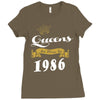 queens are born in 1986 Ladies Fitted T-Shirt