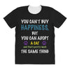 you can't buy happiness, but you can adopt a cat and that's pretty muc All Over Women's T-shirt