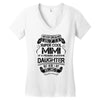Super Cool Mimi Of A Freaking Awesome Daughter Women's V-Neck T-Shirt