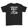 redneck math 4x4 truck Youth Tee