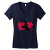 Wolf And Lady Women's V-Neck T-Shirt