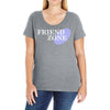friend zone Ladies Curvy T-Shirt