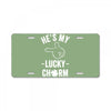 he's my lucky charm License Plate