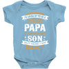 Super Cool Papa Of A Freaking Awesome Son Baby Onesie