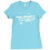 what a difference a snow day makes Ladies Fitted T-Shirt