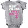 Girls Just Want to Have Fundamental Rights Baby Onesie