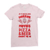 horror movies, pizza and beer Ladies Fitted T-Shirt