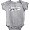 sunday funday (white) Baby Bodysuit