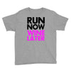 run now wine later Youth Tee