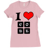 i love code Ladies Fitted T-Shirt