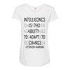 adapt or die encoded Maternity Scoop Neck T-shirt